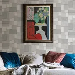 Brewster Home Fashions Duchamp Silver Patchwork Metallic Wallpaper - SKU 2896-25353