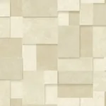 Brewster Home Fashions Duchamp Wheat Patchwork Metallic Wallpaper - SKU 2896-25355