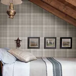 Brewster Home Fashions Dutton Plaid Grey Wallpaper - SKU 4142-72634