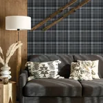 Brewster Home Fashions Dutton Plaid Indigo Wallpaper - SKU 4142-72635