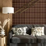 Brewster Home Fashions Dutton Plaid Rust Wallpaper - SKU 4142-72636