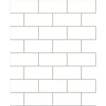 Brewster Home Fashions Easton Off White Paintable Subway Tile Wallpaper - SKU 2904-23750