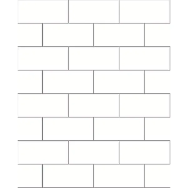 Brewster Home Fashions Easton Off White Paintable Subway Tile Wallpaper - SKU 2904-23750