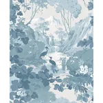 Brewster Home Fashions Eden Blue Crane Lagoon Wallpaper - SKU M1675