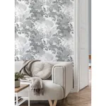 Brewster Home Fashions Eden Grey Crane Lagoon Wallpaper - SKU M1677