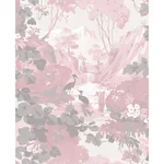 Brewster Home Fashions Eden Pink Crane Lagoon Wallpaper - SKU M1676