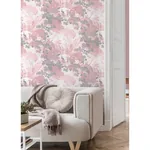 Brewster Home Fashions Eden Pink Crane Lagoon Wallpaper - SKU M1676