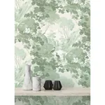 Brewster Home Fashions Eden Sage Crane Lagoon Wallpaper - SKU M1679