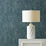 Brewster Home Fashions Edmore Dark Blue Faux Suede Wallpaper - SKU 4144-9165
