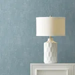 Brewster Home Fashions Edmore Sky Blue Faux Suede Wallpaper - SKU 4144-9164