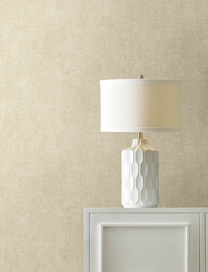 Brewster Home Fashions Edmore Taupe Faux Suede Wallpaper - SKU 4144-9166