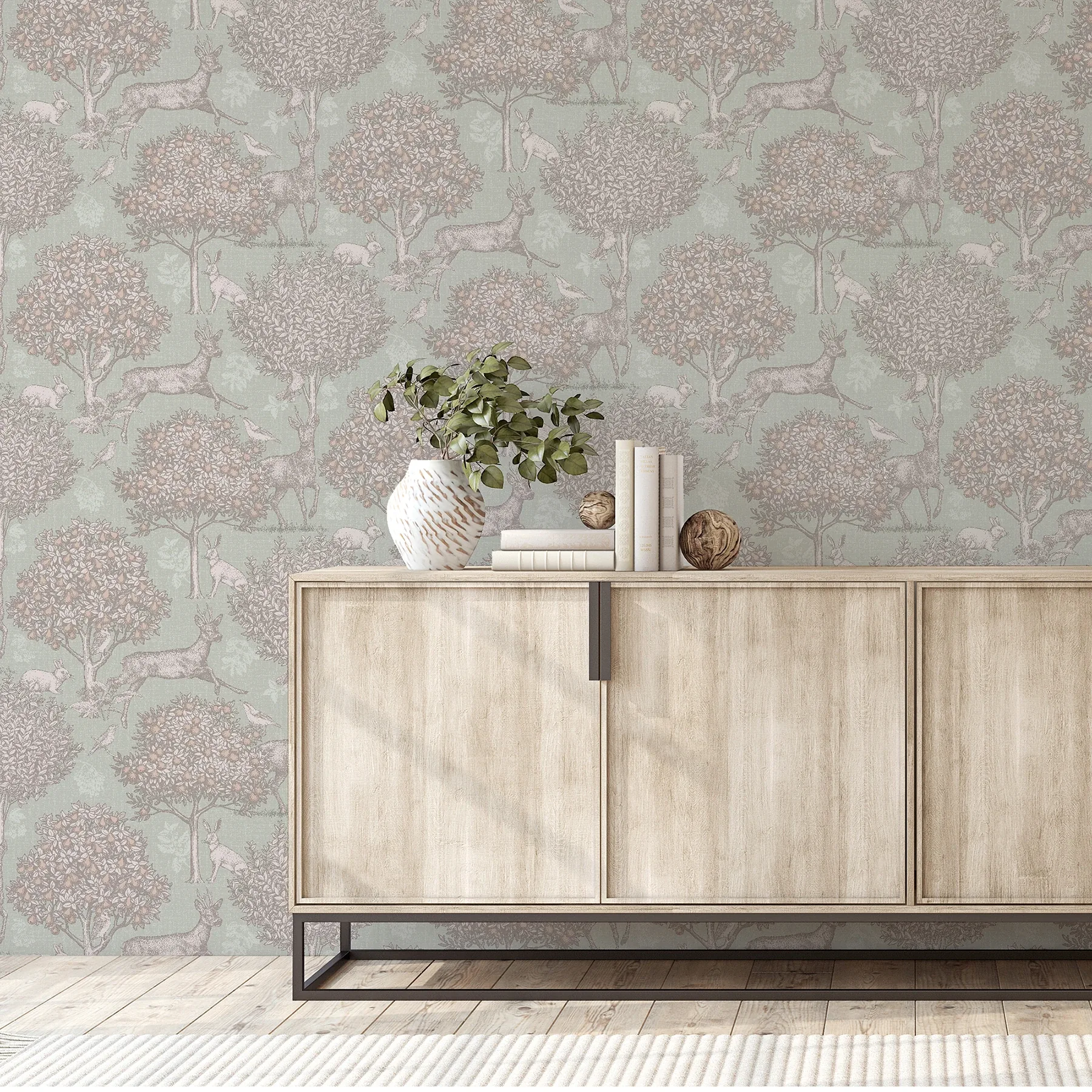 Brewster Home Fashions Edson Green Woodlands Wallpaper - SKU AH924606