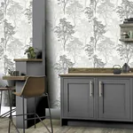 Brewster Home Fashions Edwin Grey Wildwood Wallpaper - SKU AH259502