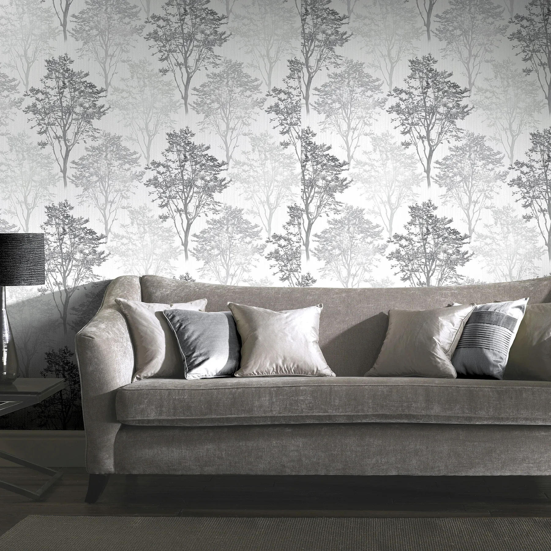 Brewster Home Fashions Edwin Grey Wildwood Wallpaper - SKU AH259502