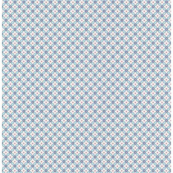 Brewster Home Fashions Eebe Light Blue Floral Geometric Wallpaper - SKU 341021