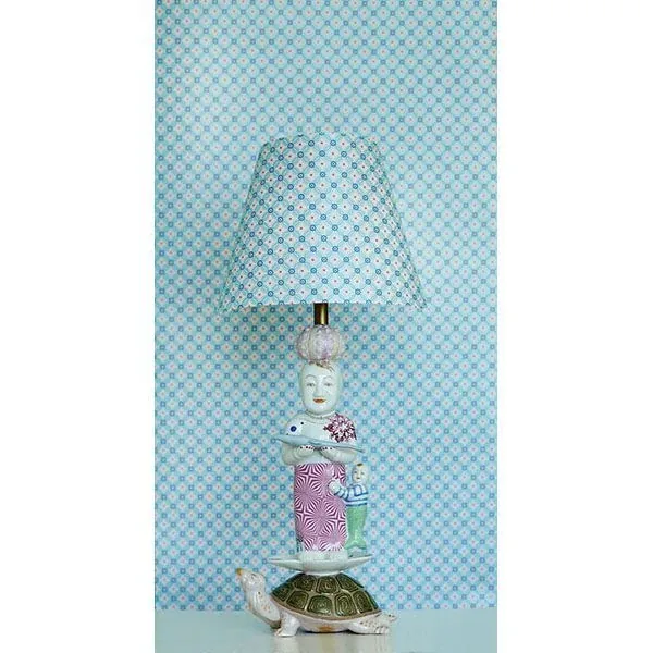 Brewster Home Fashions Eebe Light Blue Floral Geometric Wallpaper - SKU 341021