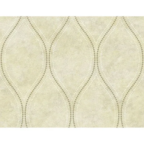 Brewster Home Fashions Eira Beige Marble Ogee Wallpaper - SKU 2765-BW40207