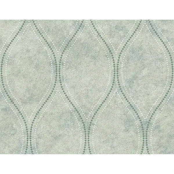 2765-BW40204 | Eira Seafoam Marble Ogee Wallpaper