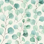 Brewster Home Fashions Elaina Aqua Watercolor Boughs Wallpaper - SKU RH691702