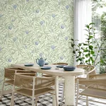 Brewster Home Fashions Elena Blue Pomegranate Wallpaper - SKU BG9611