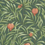 Brewster Home Fashions Elena Green Pomegranate Wallpaper - SKU BG9613