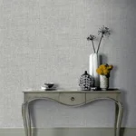 Brewster Home Fashions Elfrida Grey Linen Wallpaper - SKU AH295400