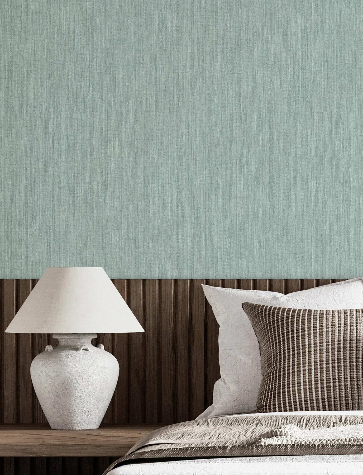 Brewster Home Fashions Elijah Aqua Texture Wallpaper - SKU 4191-83008