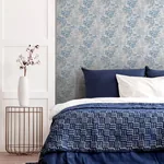 Brewster Home Fashions Elinore Blue Bamboo Trail Wallpaper - SKU AH924407