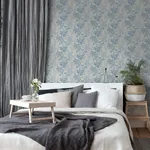 Brewster Home Fashions Elinore Blue Bamboo Trail Wallpaper - SKU AH924407