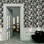 Brewster Home Fashions Eliza Sea Green Palm Fronds Wallpaper - SKU AH908308