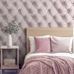 Brewster Home Fashions Ella Blush Tufted Wallpaper - SKU AH618103