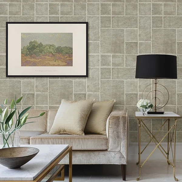 Brewster Home Fashions Ellison Taupe Geometric Wallpaper - SKU C88639