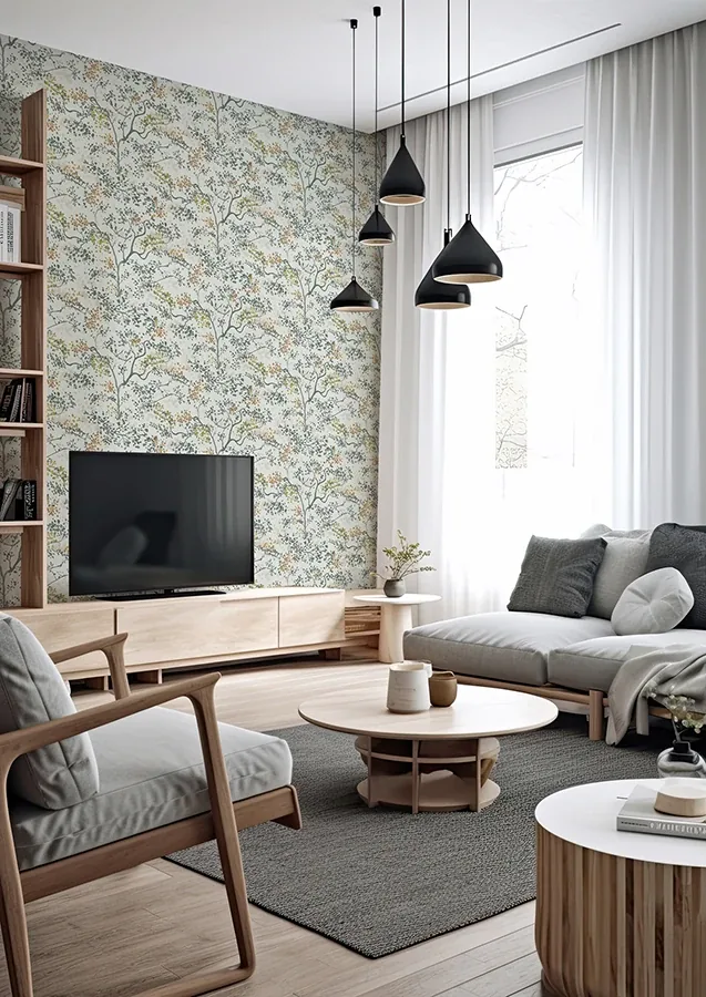 Brewster Home Fashions Elmslie Green Abstract Trees Wallpaper - SKU RH791730