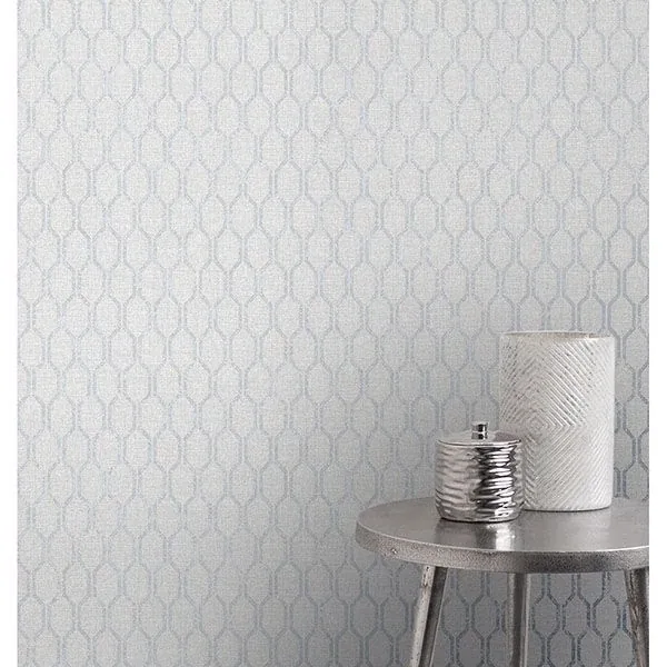 Brewster Home Fashions Elodie Light Grey Geometric Wallpaper - SKU 2834-25048