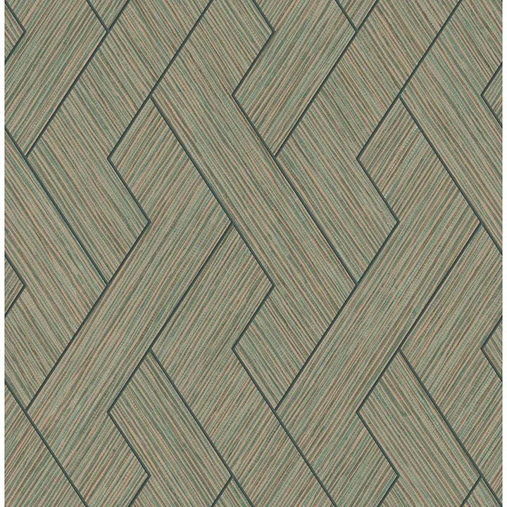 Brewster Home Fashions Ember Copper Geometric Basketweave Wallpaper - SKU 4125-26726