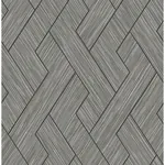 Brewster Home Fashions Ember Grey Geometric Basketweave Wallpaper | Wallpaper Twins Brewster Home Fashions Ember Grey Geometric Basketweave Wallpaper - SKU 4125-26729