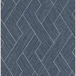 Brewster Home Fashions Ember Indigo Geometric Basketweave Wallpaper | Wallpaper Twins Brewster Home Fashions Ember Indigo Geometric Basketweave Wallpaper - SKU 4125-26727