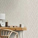 Brewster Home Fashions Ember Light Grey Geometric Basketweave Wallpaper | Wallpaper Twins Brewster Home Fashions Ember Light Grey Geometric Basketweave Wallpaper - SKU 4125-26728