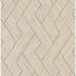 Brewster Home Fashions Ember Taupe Geometric Basketweave Wallpaper | Wallpaper Twins Brewster Home Fashions Ember Taupe Geometric Basketweave Wallpaper - SKU 4125-26730