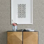 Brewster Home Fashions Emerson Grey Linen Wallpaper - SKU 4157-26354