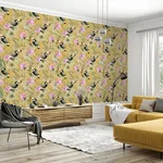 Brewster Home Fashions Emmeline Yellow Toucan Wallpaper - SKU AH298301