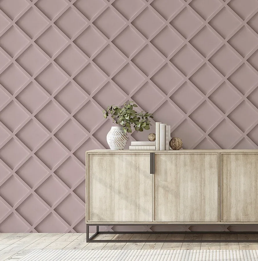 Brewster Home Fashions Enid Pink Wood Wallpaper - SKU AH921307