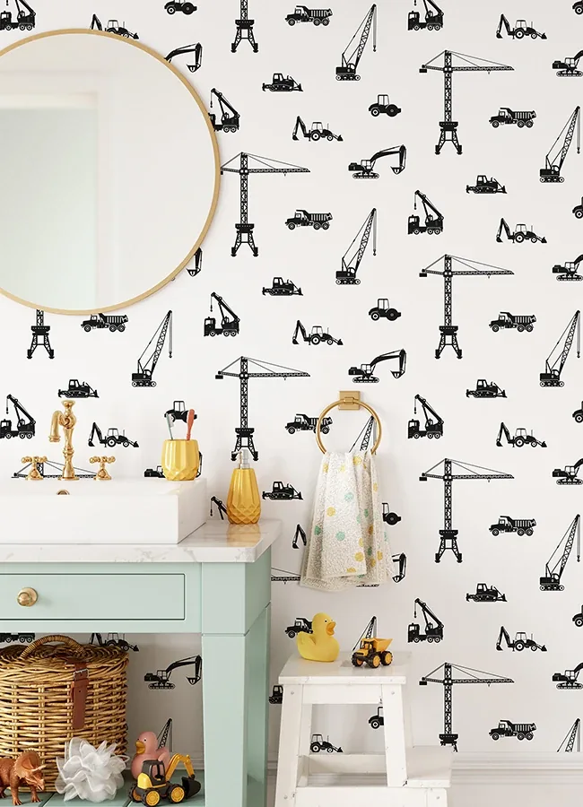 Brewster Home Fashions Eowyn Black Cranes Wallpaper - SKU 4060-139263