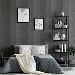 Brewster Home Fashions Ephraim Charcoal Radiance Plain Wallpaper - SKU AH298500