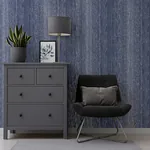 Brewster Home Fashions Ephraim Dark Blue Radiance Plain Wallpaper - SKU AH298502