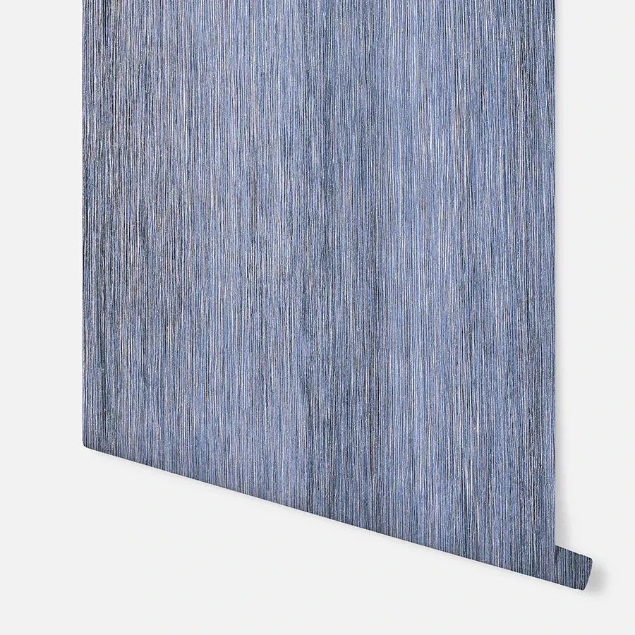 Brewster Home Fashions Ephraim Dark Blue Radiance Plain Wallpaper - SKU AH298502