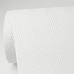 Brewster Home Fashions Ernst White Paintable Chevron Stripe Wallpaper - SKU 4000-5042-27
