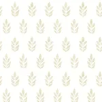 Brewster Home Fashions Ervic Blue Leaf Block Print Wallpaper - SKU 3122-11305