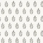 Brewster Home Fashions Ervic Charcoal Leaf Block Print Wallpaper - SKU 3122-11300