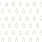 Brewster Home Fashions Ervic Light Grey Leaf Block Print Wallpaper - SKU 3122-11310